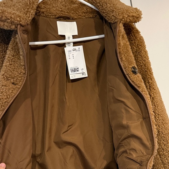 H&M Brown Jacket/Sweater- Sherpa - Picture 6 of 8